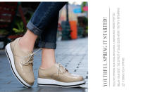 Zapatos informales de cuero genuino para mujer, zapatillas con cierre de cordones, zapatos planos Derby, Retro Brock, Oxfords - details 20