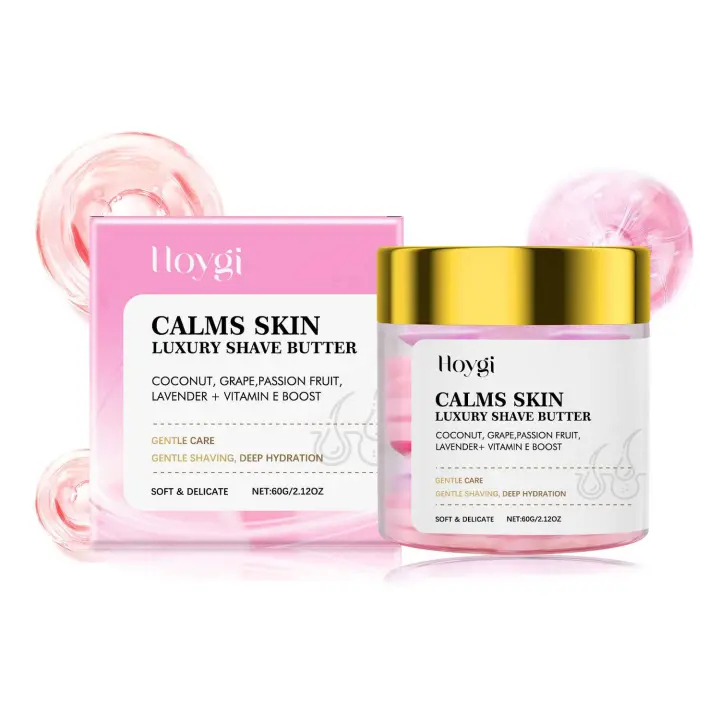 La crema de afeitar suave HOYGI hidrata profundamente la piel con ingredientes de textura suave para limpieza, cuidado, masaje y - 1
