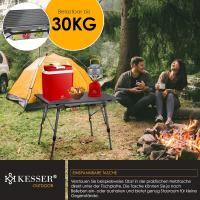 Mesa de Camping Plegable Marco de Aluminio Tablero Enganchable Ajuste de Altura Incluso - details 22