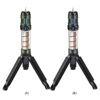 Lámpara repelente de mosquitos 3 en 1, luz de Camping recargable por USB con soporte triangular, lámpara táctica antimosquitos para exteriores - details 6