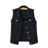 Chaleco Sin Mangas de Moda para Mujer Primavera-Otoño 2025 Chaleco Cowboy de Un solo Pecho Estilo Coreano Dulce y Corto - details 51