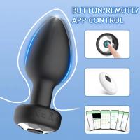 10 Modo de alta velocidad APP Control remoto Vibrador anal Butt Plug Masajeador de próstata masculino Masturbador femenino Juguetes sexuales para adultos para mujeres Hombres Gay - details 2