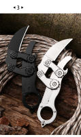 Cuchillo De Sobremesa Plegable Karambit Herramientas Tácticas De Caza EDC Hoja De Acero Inoxidable Longitud De Hoja 5cm Longitud Total 16cm - details 8