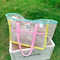 Bolsa de aseo de malla para bolso, bolsa de almacenamiento de ropa de gran capacidad de Color fresco, bolsa de lavado multibolsa, organizador de ducha colgante - details 9