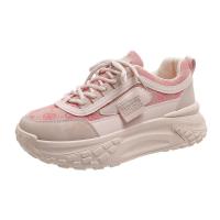 Invierno Cuero Plata Chunky Zapatillas Chunky Suela Deluxe Zapatos Mujer Encaje Sobre Zapatillas 2025, aumento de la altura - details 3