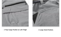 MAGCOMSEN hombres verano bermudas cargo pantalones cortos ligeros de secado rápido - details 3
