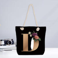 Bolso de hombro suave para mujer, bolso grande ligero con letras y flores, regalo para novia - details 4