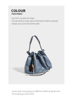 Primavera y verano nueva holgura Baina bolso tote bolsa de basura de gran capacidad bolsa de cercanía bolsa callejera - details 11