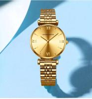 Reloj de Cuarzo Casual de Oro Roso para Damas Correa de Acero Inoxidable - details 12