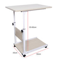 Mesa de Cabilla Ajustable de Altura Estilo Moderno Rectangular Para Cama de Hospital y Portátil - details 4