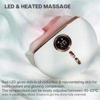 Herramienta Facial Gua Sha con calor y vibración, masajeador Facial para arrugas antienvejecimiento, piedra de Jade - details 2
