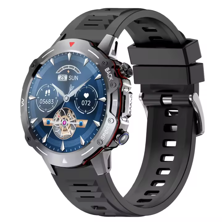 Reloj inteligente G102, Bluetooth, Llamadas, Asistencia de Voz, información de detección de Frecuencia cardíaca, 123 Modos - 1