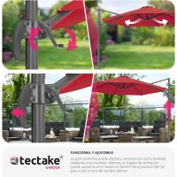 Parasol Ajustable para Protección UV Ventilación Superior Ideal para Jardín, Terraza Exterior, Patio - details 14
