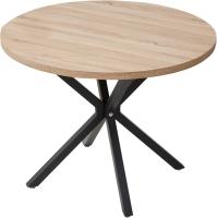 Mesa de Comedor Redonda con Tapa Moderna con Efecto Mármol, Mesa de Comedor de Cocina con Cuatro Patas de Metal, para Comedor, Sala de Estar,Blanco+GDL - details 20