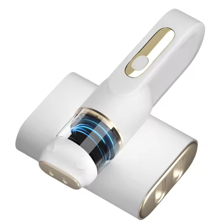 Aspirador de Cama, aspirador de colchón con Luz UV-C, HEPA Filter de 14Kpa, aspirador de mano, limpador de Cama inalámbrico para Cama, Sofá, cojines, cunas, Pelo de Mascota, Blanco - 1