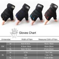 Guantes De Ejercicio Para Hombres Y Mujeres Con Encaje En La Muñeca Medio Dedo Para Levantamiento De Pesas Deporte Ciclismo Motociclista Gimnasio - details 1