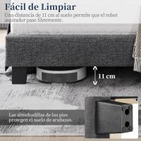 Cama Doble Tapizada 140 x 200cm Estructura de Madera y Metal Moderno Ideal para Adultos 2 Personas - details 35