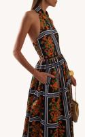 Vestido Bohème con Estilo Verano 2025 Moda de Mujer con Distintivo Colgante de Cuello y Falda Larga de Línea A Descubierta - details 0