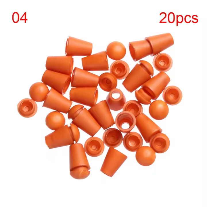 20 piezas de colores con cierre de tapa, extremos de cable, Clip de palanca de plástico, accesorios para zapatos, tapón de campana, Clips de desgaste deportivo - 1