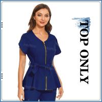 Uniformes de Spa de belleza, camisa de manga corta a la moda, bata médica de alta calidad, uniforme veterinario para mujer, chaqueta de enfermería suave superior - details 7