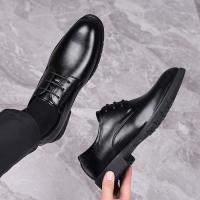 Zapatos De Talla Para Hombre De Cuero Legítimo De Alta Calidad Formal Transpirables Casuales Italianos De Lujo Con Cordones Antideslizantes Para Conducir - details 12