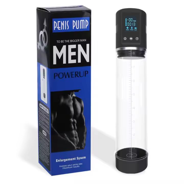 Bomba de pene automática Bomba de vacío Masturbador masculino Copa Ampliación Potenciador Masaje Chupando Vibrador Ampliación Erección Entrenador Adultos Juguetes sexuales Hombres - 1