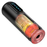 Embalaje privado SEXY Último masturbador masculino con 9 modos de empuje y succión y vibración Pantalla LCD con calefacción automática Masturbación Cup Juguetes sexuales - details 9