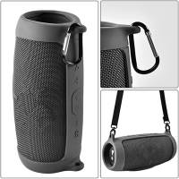 Funda de silicona para Altavoz Bluetooth Charge 5, protección de viaje con correa para el hombro y mosquetón - details 2
