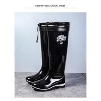 Botas de Lluvia de Moda para Mujeres Altas, Suaves, Antideslizantes, Impermeables con Estilo Sencillo - details 23