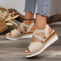 Sandalias de tacón de cuña de verano para mujer - details 4