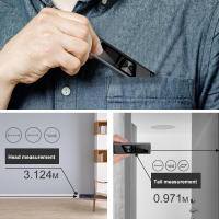 Mini telémetro láser de 40M, cinta métrica Digital, regla láser, carga USB, fuselaje de aleación de aluminio, medidor de distancia láser Digital portátil - details 4