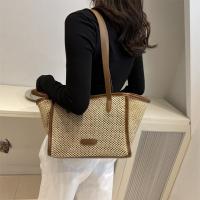 Nuevo bolso de paja tejido de verano, bolso de hombro de paja informal bohemio para mujer y niña - details 9