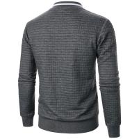 Cuadros de hombre, chaqueta con cremallera y cuello alto, nuevo estilo e - details 34
