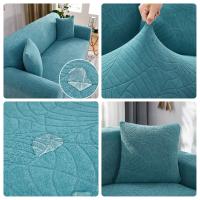 Fundas de sofá impermeable para sala de estar, cubierta gruesa de Jacquard para sofá esquinero en forma de L, 1/2/3/4 asientos，Funda de Sofá - details 16