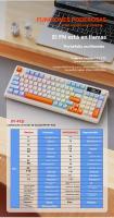 M96 Teclado inalámbrico Bluetooth de doble modo para juegos mecánicos PBT Ball Cap con mando de pantalla - details 11