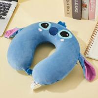 1pc MINISO Almohada de Cuello de Espuma Viscoelástica Stitch - Cojín de Viaje de Poliuretano Suave para Avión, Camping, Jóvenes y Adultos - Sin Plumas, Libre de Electricidad, Ideal para Regalos de Fiesta de Cumpleaños, Almohada de Cuello de Viaje - details 7