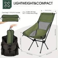 Silla plegable portátil para acampar, liviana, adecuada para caminatas al aire libre, pesca y picnics - details 3
