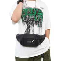 Riñonera multifuncional impermeable para hombre, bolsa de nailon de gran capacidad para correr, cinturón ajustable y portátil - details 4