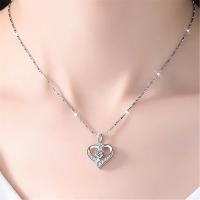 Collar de Plata para Mujer, cuello de San Valentín,Regalo de Cumpleaños, Collar Ajustable con circonita cúbica para Mujer - details 2