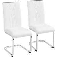 Cocina con respaldo alto, patas metálicas, diseño moderno para salón, oficina, dormitorio, blanco. - details 0