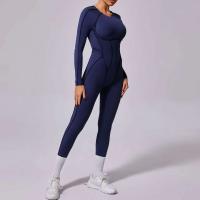 Conjunto de yoga sin costuras para mujer, yoga para mujer, sujetador deportivo acanalado, body de gimnasio, tres piezas de ropa deportiva, 1/2 pieza. - details 15