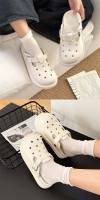 Muffin bolsa de suela gruesa media zapatillas para mujer, nuevas zapatillas frescas de un pie de primavera y verano. - details 2