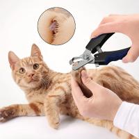 [Cortapelos profesional para perros] Cortaúñas profesional para perros de acero inoxidable con protector de seguridad |   Tijeras y recortadora para el cuidado de mascotas para perros medianos y grandes, incluye lima de uñas - details 1