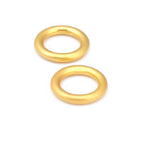 Anillo de Cierre Redondo de Brasso Dorado Mate Joyería de Alta Calidad - details 66