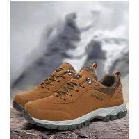 Nuevos Zapatos Originales De Senderismo De Cuero De Gamuza Para Exteriores Para Hombre, Zapatos De Viaje Para Senderismo, Zapatos De Caza, Zapatos Para Correr En El Rastro, Talla Grande 49 - details 1