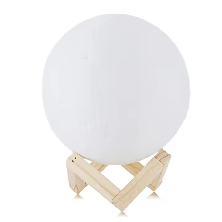 Lámpara de Luna recargable con impresión 3D, Luz LED nocturna, Interruptor táctil creativo, luz de luna para decoración de dormitorio, regalo de cumpleaños - 1