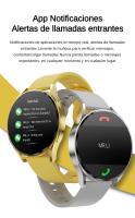 Reloj Inteligente Hombres Mujeres, Smartwatch Redondo de 1.463