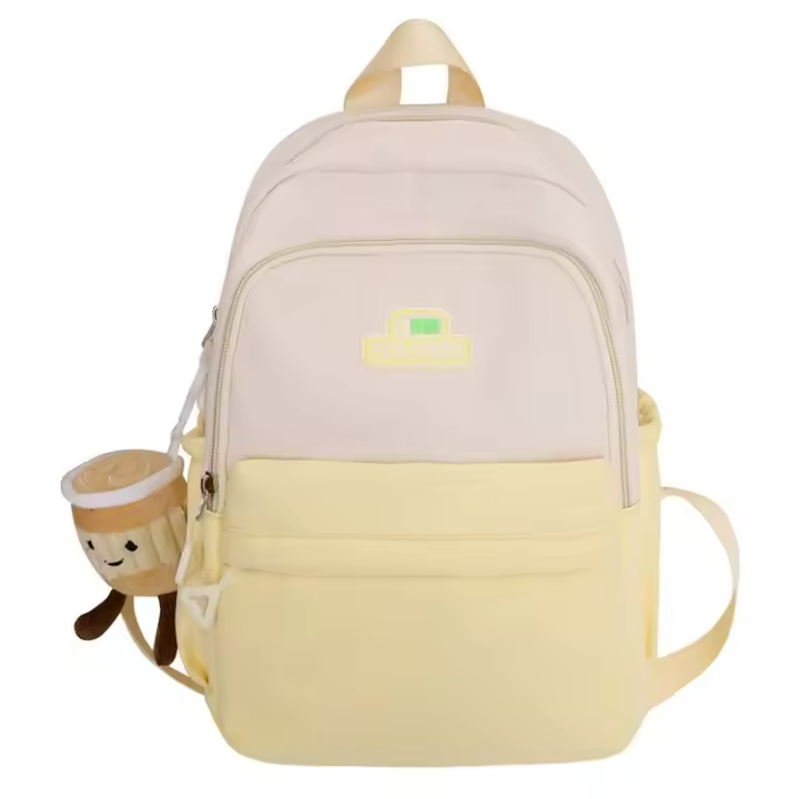 Mochila Escolar de Nylon Estilo Bosque Fresco y Dulce Para Niñas Primavera 2025 - 1