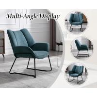 Sofá de Salón Moderno de Lino Estilo de Descanso con Brazo para Dormitorio - details 39