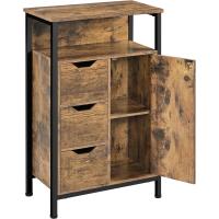 Armario de Baño de Madera Diseño de Cajón y Estante Ajustable Ideal para Cocina y Sala de Estar - details 17